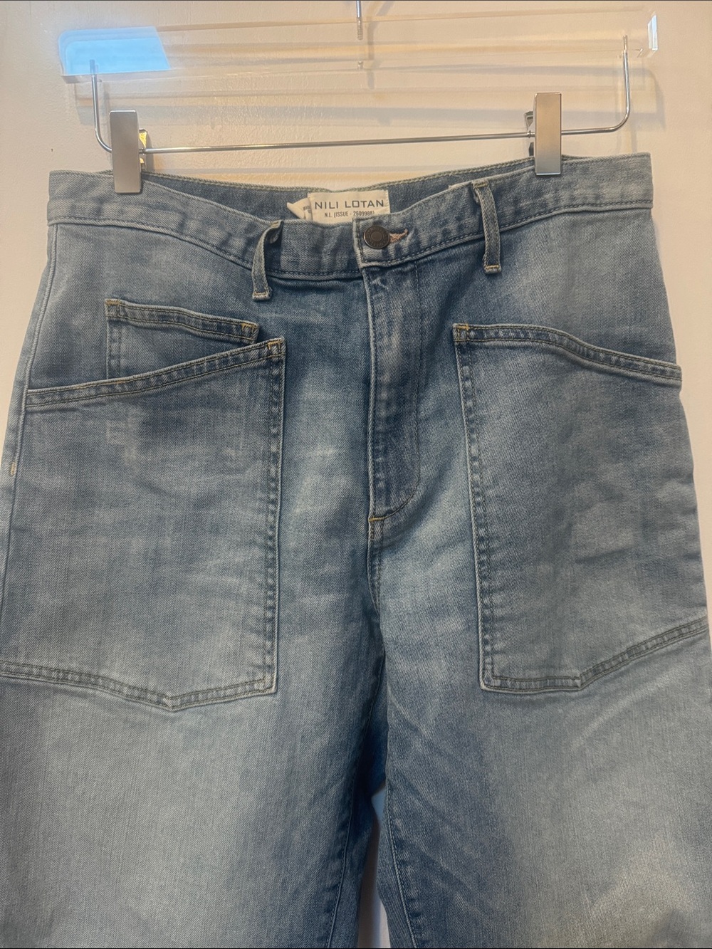 Nili Lotan SHON Barrel Leg Jeans Summer Wash 28 - Picture 3 of 10